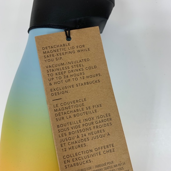 Starbucks Rainbow Ombré Water Bottle New Summer 19 - Picture 4 of 5